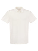 Majestic Linen Polo Shirt con bottoni