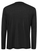 Maglietta maestosa per il collo dell'equipaggio in seta e cotone