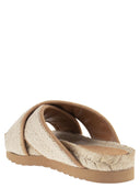 Peserico Jute And Leather Sandal