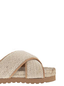 Peserico Jute And Leather Sandal