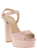 Sandalias de plataforma de cuero Stuart Weitzman Ryder