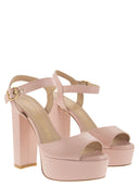 Sandalias de plataforma de cuero Stuart Weitzman Ryder