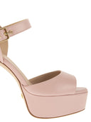 Sandalias de plataforma de cuero Stuart Weitzman Ryder