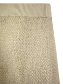 Pantalones cortos peseros en algodón de lino laminado Mhilo de lange