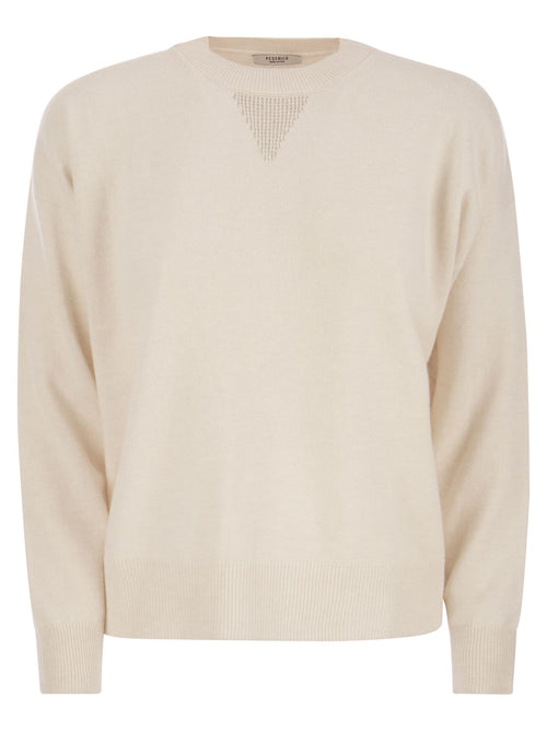 PESICO Crew Neck Sweater in wol, zijde en kasjmier blend