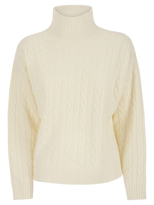 PESICO GOTE JUMPER IN WOL SILD EN CASHMERE BLENG