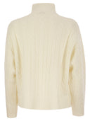 Peserico Ploited Jumper in Wool Silk e Cashmere Blend