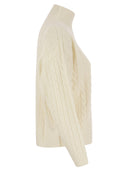 Peserico Ploited Jumper in Wool Silk e Cashmere Blend