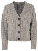 Peserico Wool, Silk, Cashmere And Lurex Cardigan