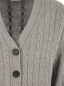 Peserico Wool, Silk, Cashmere And Lurex Cardigan