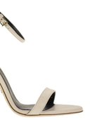 Sandali in pelle Elisabetta Franchi con tallone logo