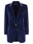 Giacca in velluto a petto singolo Saulina Antonia