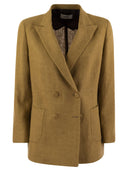 Giacca di lino a doppio petto di Saulina Assunta