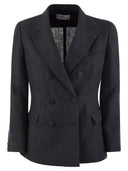 Saulina Anna Double Breasted Linen Jacket