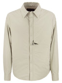 Sease Gate Padded Bi Stretch Nylon Padded Shirt Jacket