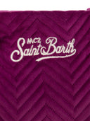 MC2 Saint Barth gewatteerde fluwelen koppelingstas