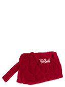 Mc2 Saint Barth Quilted Velvet Clutch Bag