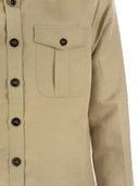 Pt Pantaloni Torino Linen e camicia di safari in cotone