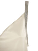 Top di seta Fabiana filippi con cinturini ingioiellati