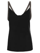 Top di seta Fabiana filippi con cinturini ingioiellati