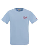 Mc2 Saint Barth Cotton T Shirt With Barth Skater Print