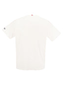 Mc2 Saint Barth Cotton T Shirt With Drink Bollicine Print