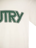 Maglietta per il collo dell'equipaggio di Autry con logo frontale