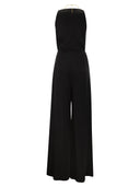 Elisabetta Franchi Fluid Crepe Jumpsuit With Bra Accessory