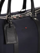 Kiton Nylon Weekend Bag With Leather Details