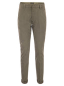 Dondup Gaubert Slim Fit Gabardine Trousers