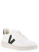 Veja Leather Trainers With Logo