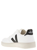 Veja Leather Trainers With Logo