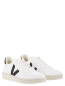 Veja Leather Trainers With Logo