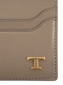 Tod's Leather Card Holder With Logo
