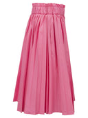 Red Valentino Pleated Taffeta Froissè Skirt