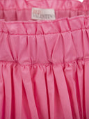 Red Valentino Pleated Taffeta Froissè Skirt