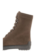 Tod's winterrubber laarzen in suede leer