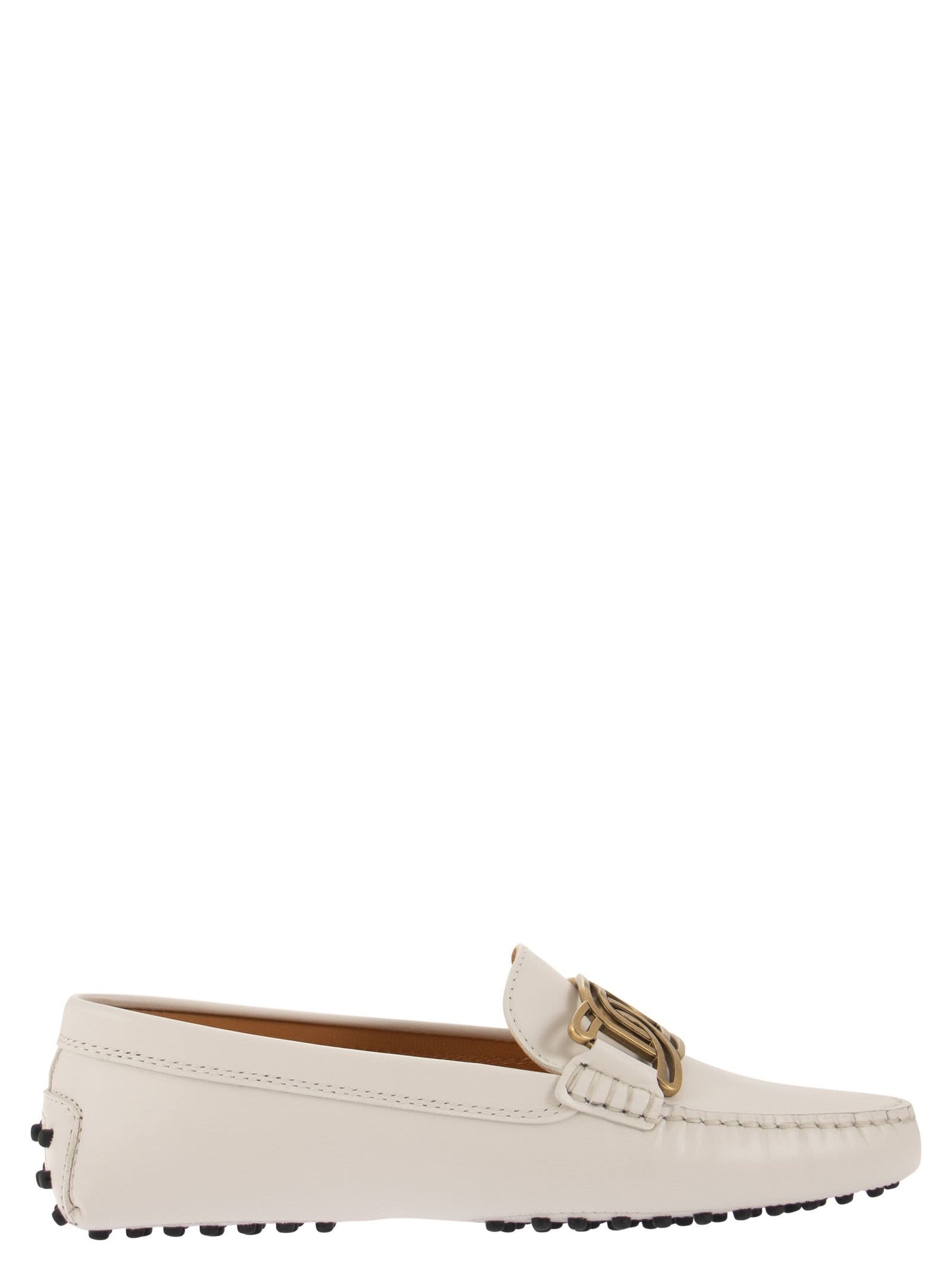 Tod's - Kate Sandals in Leather, White, 36.5 - Shoes