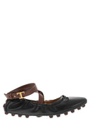 Ballerina in pelle di tod di Tod con cinturino