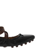 Ballerina in pelle di tod di Tod con cinturino