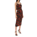 Dolce & Gabbana Cherry Print Jersey Midi Dress