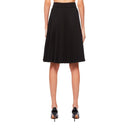 Burberry Pleated Panel Wool Blend Belted Kilt Skirt