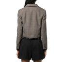 Miu Miu Check Pattern Wool Jacket