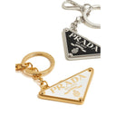 Prada Set Of Two Logo Keyrings