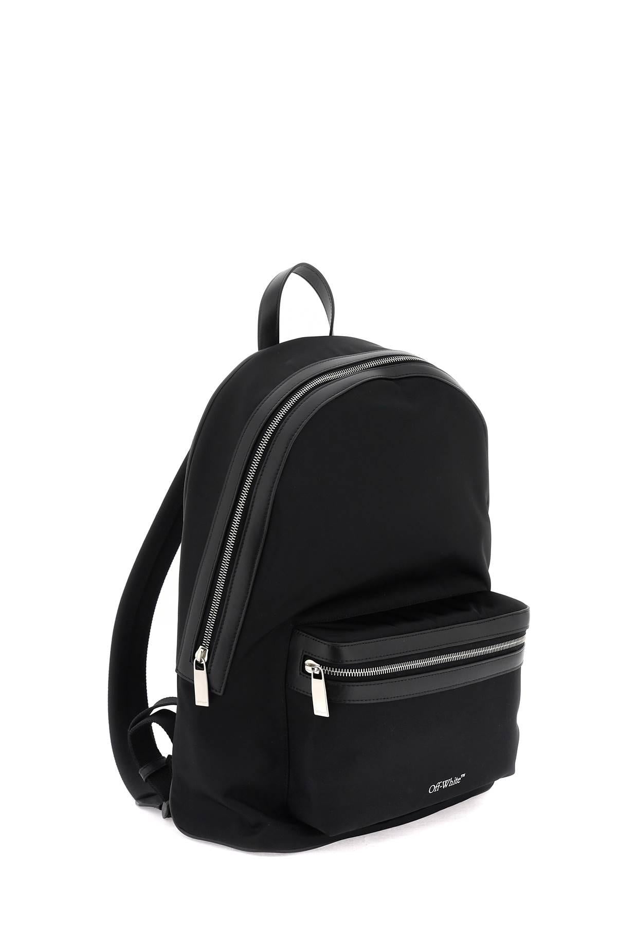 Buy Off-White Logo Nylon Backpack 'Black/White