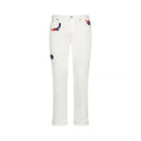 Dior Kenny Scharf patch jeans