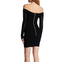 Balmain Off Shoulder Mini Dress