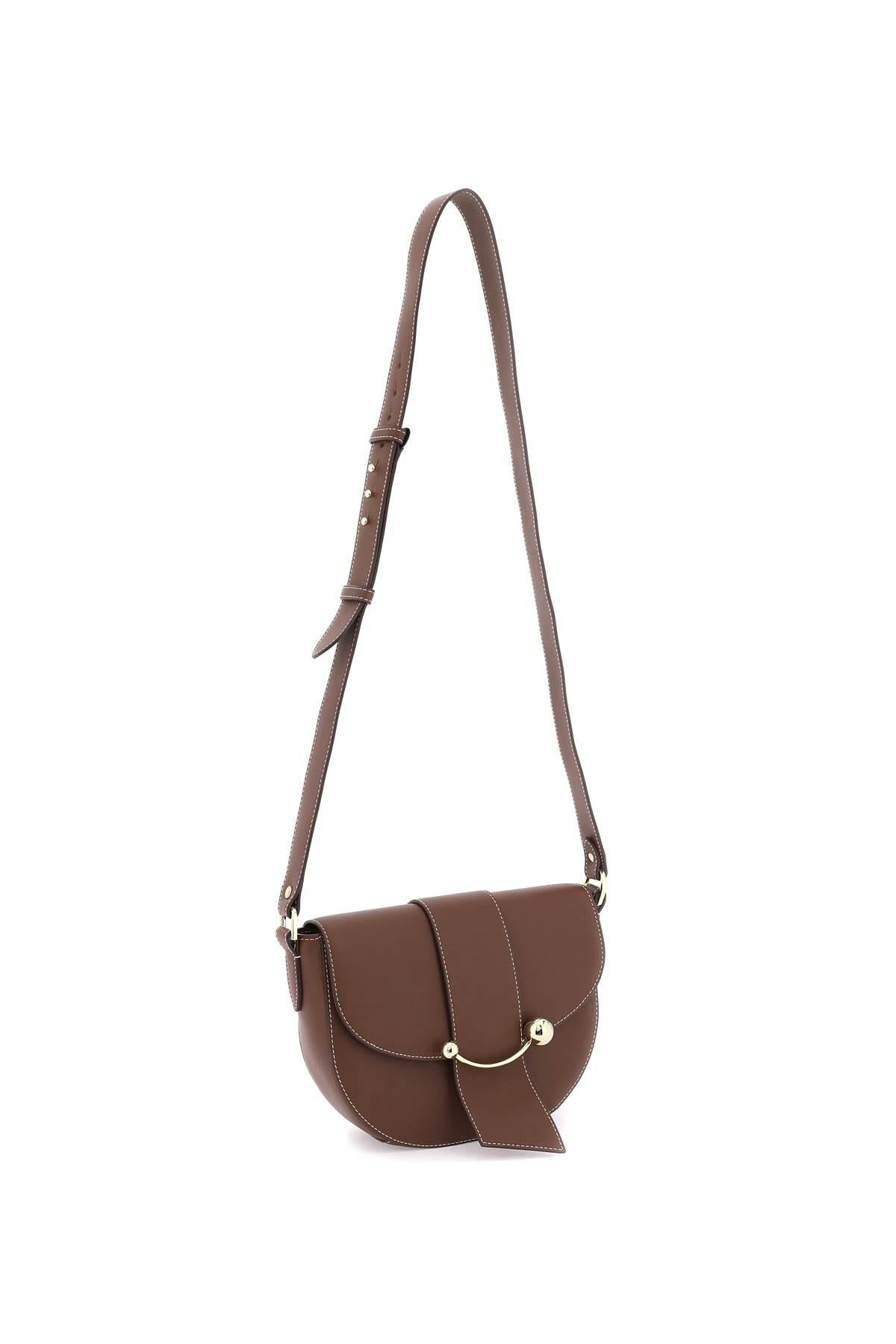 STRATHBERRY Crescent Flap Leather Shoulder Bag for Women