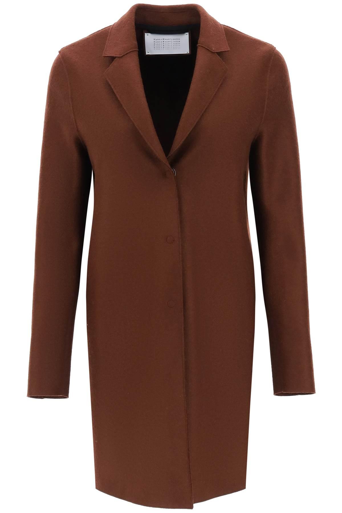 HARRIS WHARF LONDON - Single-breasted Wool Coat