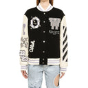 Off White Wool Bomber Jacket